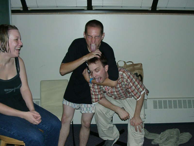Jess, Aeon and ATAX at Gustavus Adolphus, Sept. 7, 2001