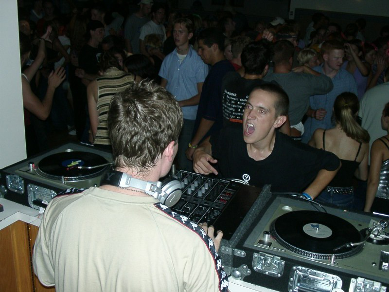 DJ Typhoon and Aeon at Gustavus Adolphus, Sept. 7, 2001