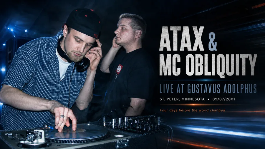 Sept. 7, 2001 - Live at Gustavus Adolphus — MIX / MP3 — ATAX & MC Obliquity